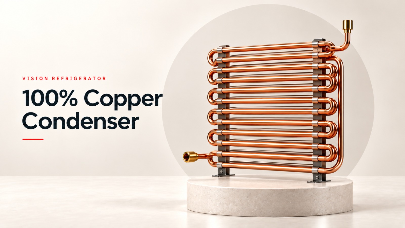 100% Copper condenser