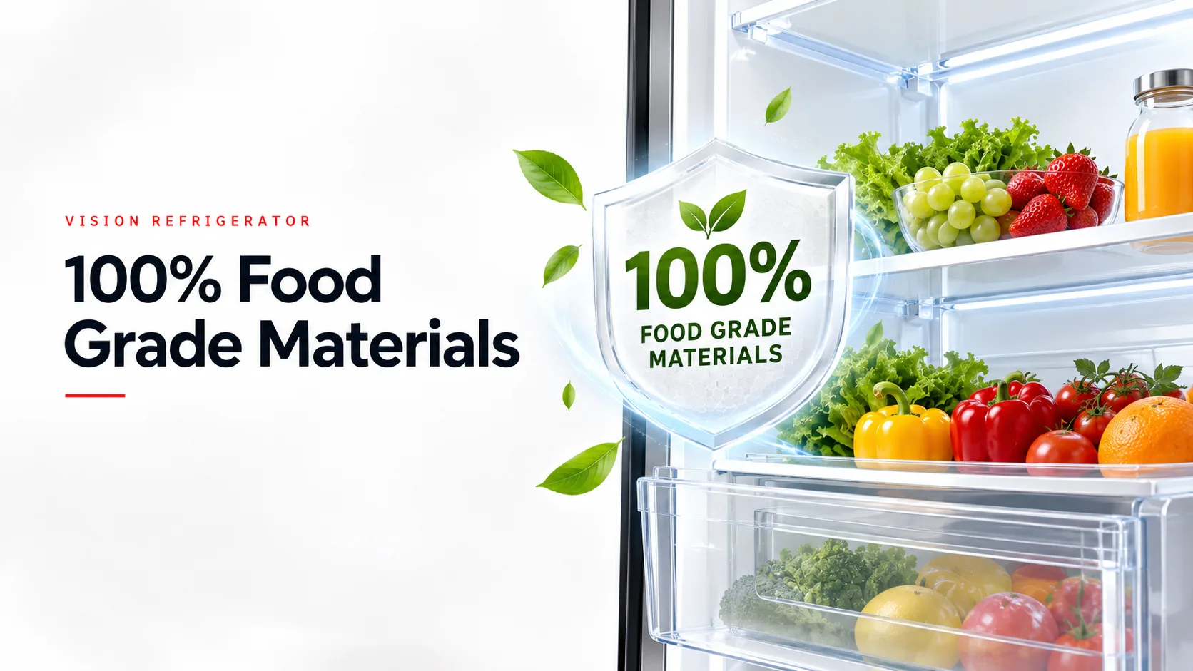 100% Food Grade Materials