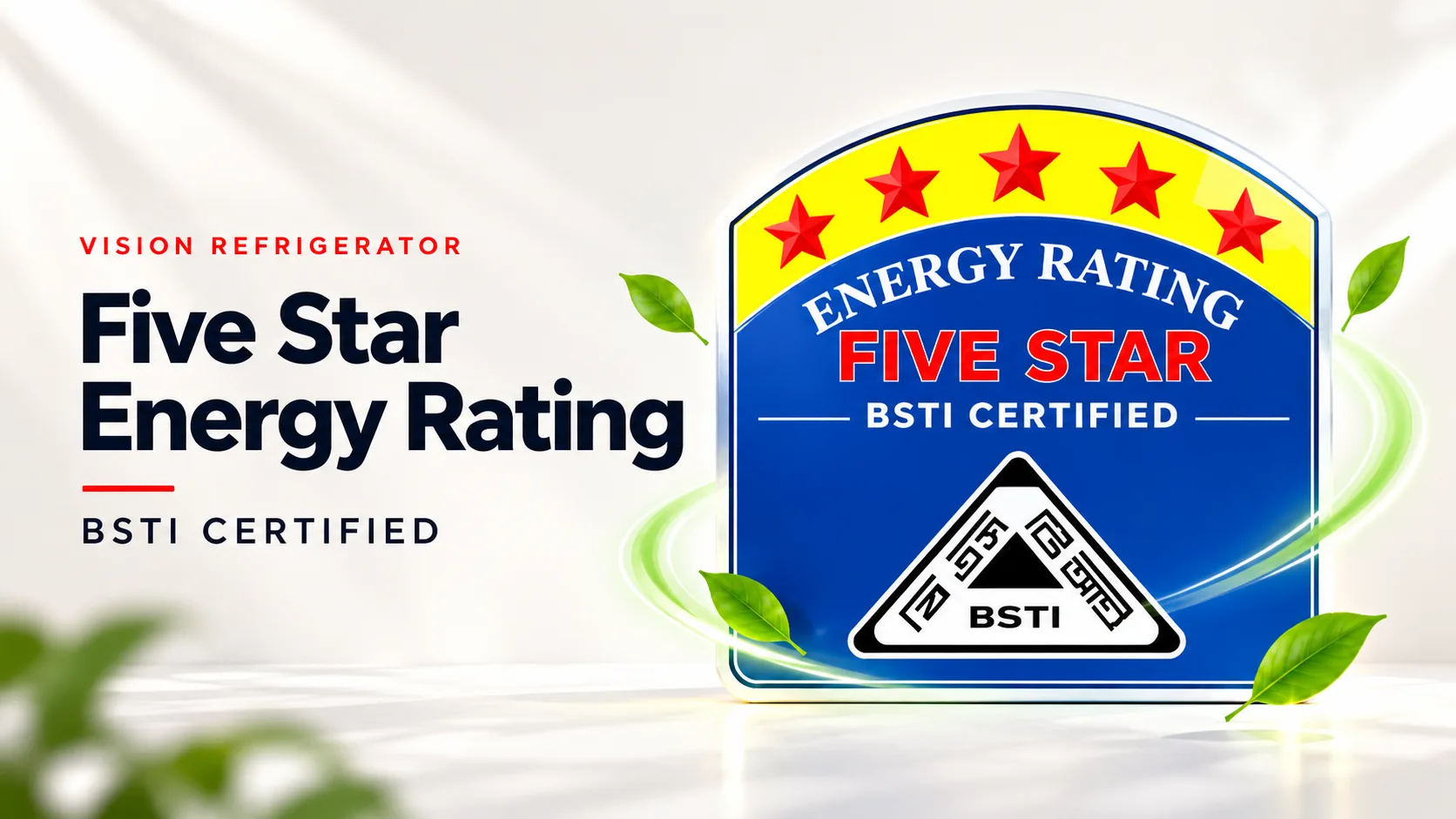 Five Star Energy Rating ( BSTI Certified)